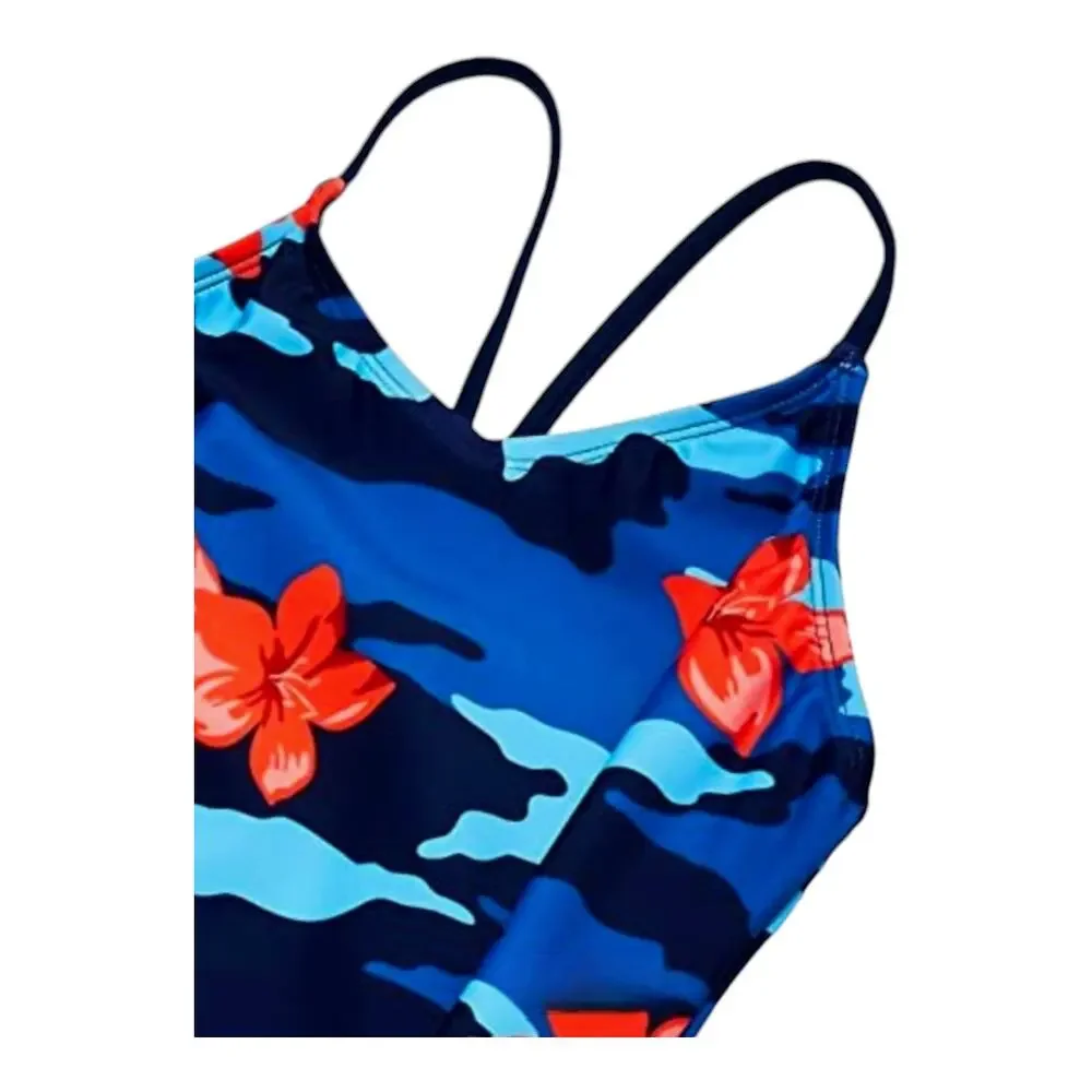 Kanu Girl's‎ Surf Sundance Floral Beach Sport 1-Piece Swim/Bathingsuit  size 10